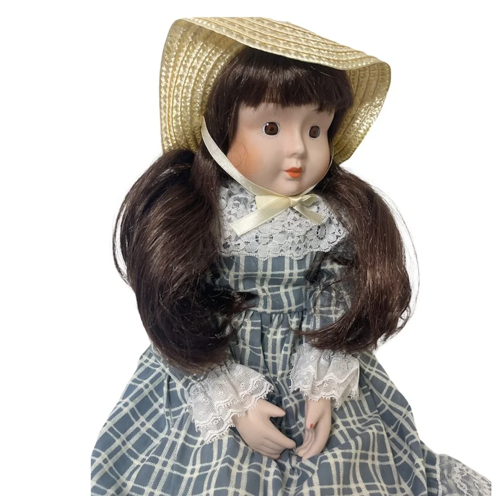 Vintage Doll Porcelain Molly Modern Farmhouse French Cottage Lace Vintage Toys